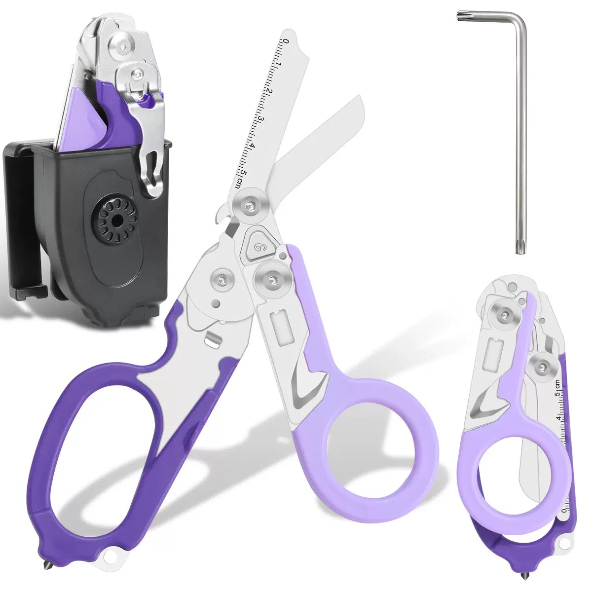 6-ইন-1 মাল্টি-ফাংশন রেসকিউ টুল: মাল্টিফাংশনাল মেডিকেল কাঁচি